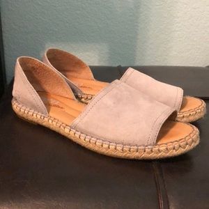 Born espadrilles. Gray suede, women’s size 7